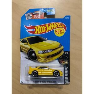 Custom 2001 Acura Integra GSR Yellow Hot Wheels Nightburnerz 2016 New Model